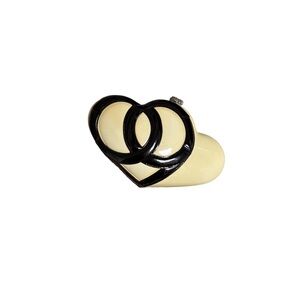 Chanel Double Heart Limited Edition Patent Leather Bag